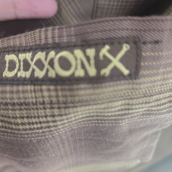 Dixxon The Wyatt Brown Plaid Bamboo Blend Button Down Long Shirt XL - Picture 9 of 13